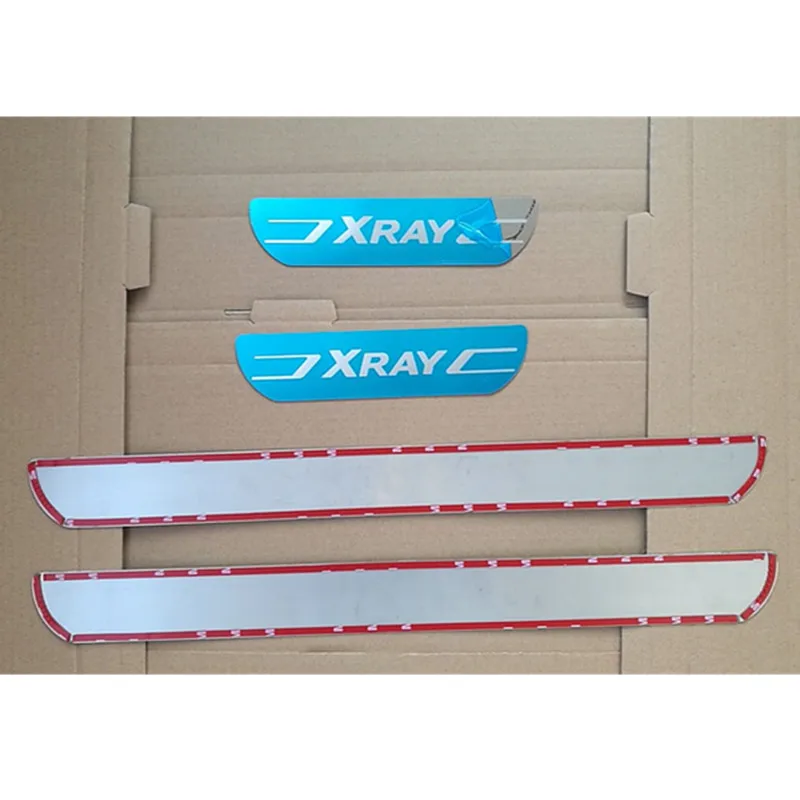Накладки на пороги автомобиля XRAY 2015 2021 накладки двери из нержавеющей стали для LADA