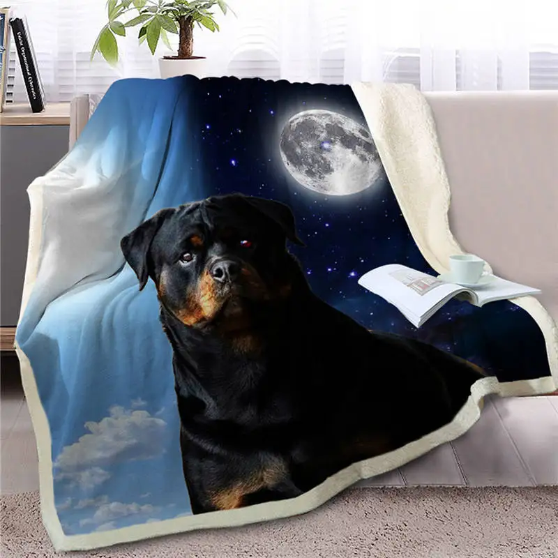Dog 22 Blesslive одеяло для питомца собаки шерпы на кровать 3D Border Collie Throw Одеяло покрывало для животных день и ночь небо пейзаж чехол для дивана - Цвет: Dog 22