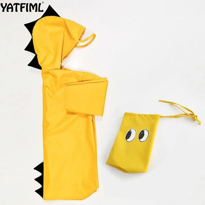 YATFIML 2021 детский плащ с рисунком динозавра из мультфильма дождевик