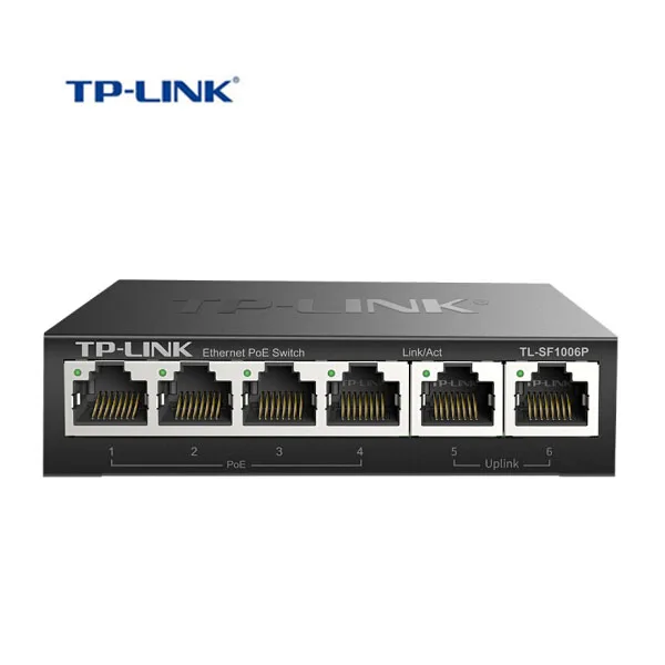 TP Link 6 портовый быстродействующий Ethernet коммутатор с питанием по стальной