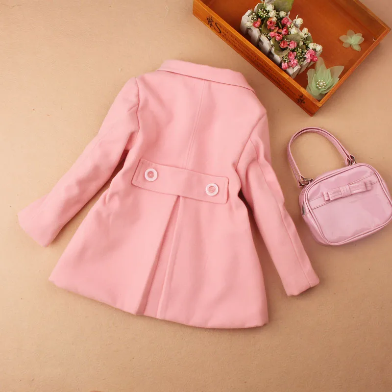 2019 детская одежда зимние шерстяные пальто для девочек высококачественные