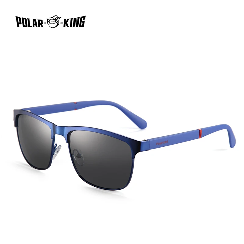 C04Blue POLARKING Марка Дизайн Классические Поляризованные Мужские Солнцезащитные Очки Вождения Старинные Очки Аксессуары Солнцезащитные Очки Для Мужчин / Женщин - Цвет линз: C04Blue