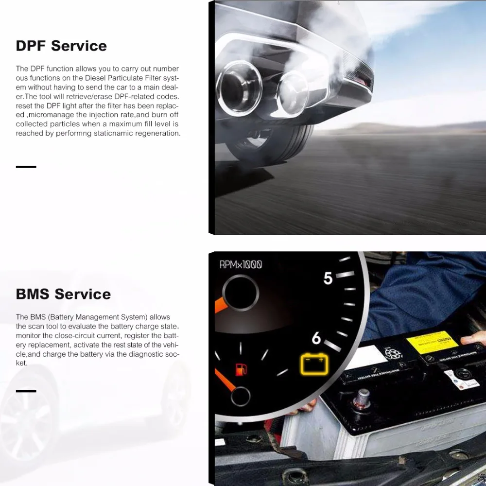 Autel MaxiCheck Pro диагностический инструмент OBD2 сканер автомобильный стетоскоп OBD для