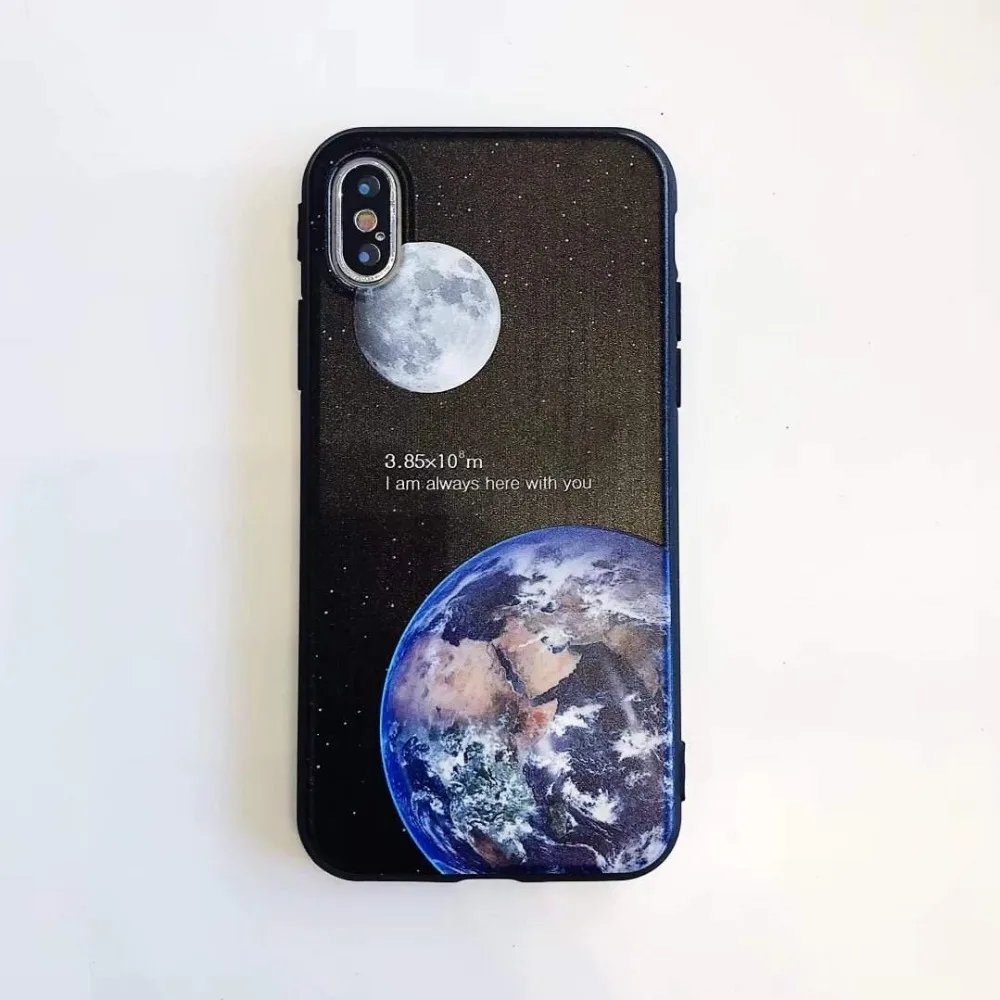 Чехол из ТПУ с изображением героев мультфильмов для iPhone X мягкая задняя крышка Apple