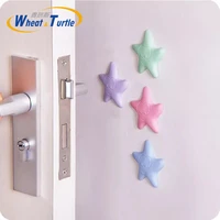 2pcslot cute starfish shape sticky door stopper shockproof crash pad anti crash safe wall protector home decoration