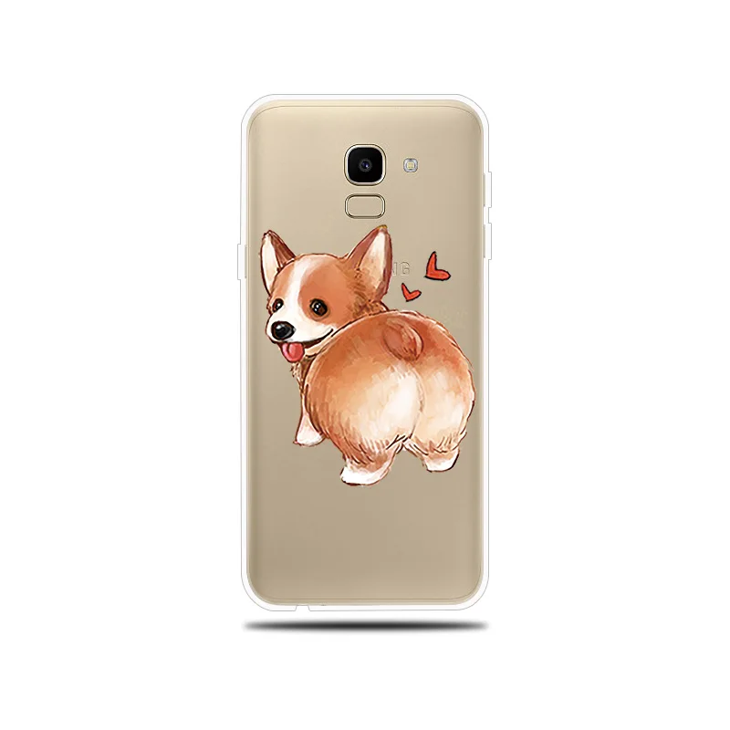 Милая собачка кошка с рисунком силиконовый чехол для телефона samsung Galaxy J1 мини J2 Pro