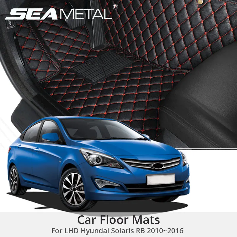Для леворульных автомобилей hyundai Solaris RB 2016 2015 2014 2013 2012 автомобильные коврики