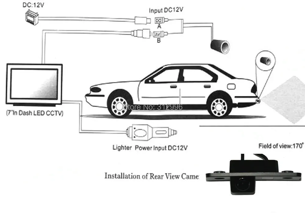 Sony chip CCD Color Car Back Up Rear View Reverse Reversing Parking Camera for SKODA ROOMSTER OCTAVIA TOUR FABIA |