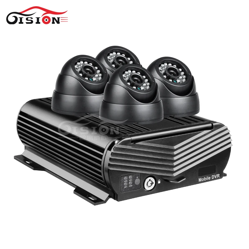 Wi-Fi + GPS Онлайн 4CH HD HDD жесткий диск автомобильный мобильный видеорегистратор наборы 4 шт. внутренний пластиковый Dom CCTV камера ночного видения для автомобиля