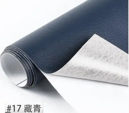 navy ZENGIA 50x138 см искусственная кожа самоклеющаяся Синтетическая Кожа DIY материал патч для сумки дивана клей ремонт автомобиля Клей Кожа - Цвет: navy