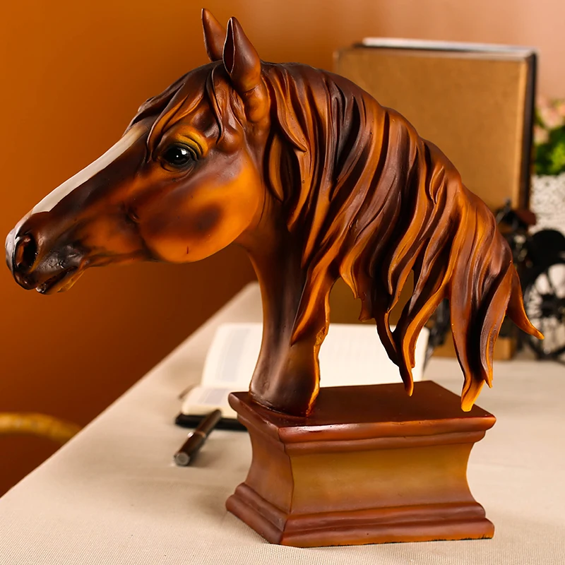 Статуя Mustang ручной работы из абстрактной искусственной смолы талисман подарок