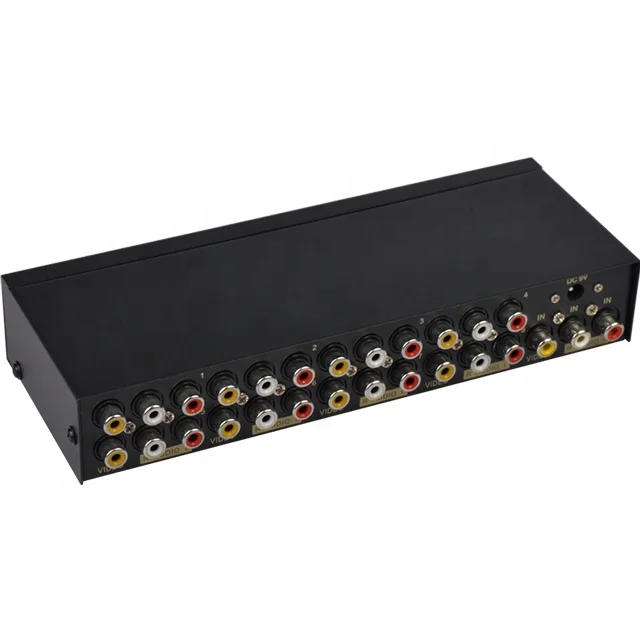 AV сплиттер Композитный RCA 1X8 CVBS видео аудио распределитель