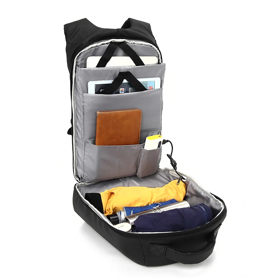 Kingslong модные Для мужчин рюкзак водостойкие туристические Перезаряжаемые USB Back Pack