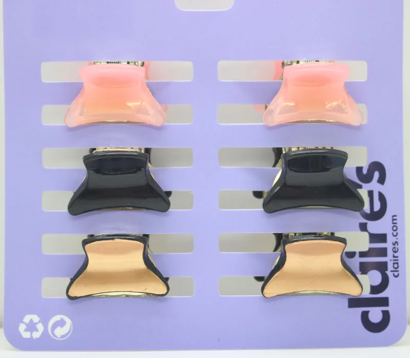 6 шт./лот модные разноцветные заколки для волос 2 5 см маленькие аксессуары женщин