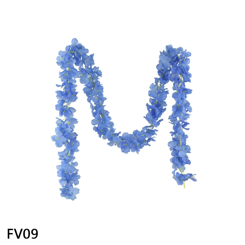FV09 1,8 м искусственная Цветочная лоза, орхидеи, цветок, гирлянда ручной работы, подвесная гирлянда, Романтическая Свадебная вечеринка, украшение для дома - Цвет: FV09