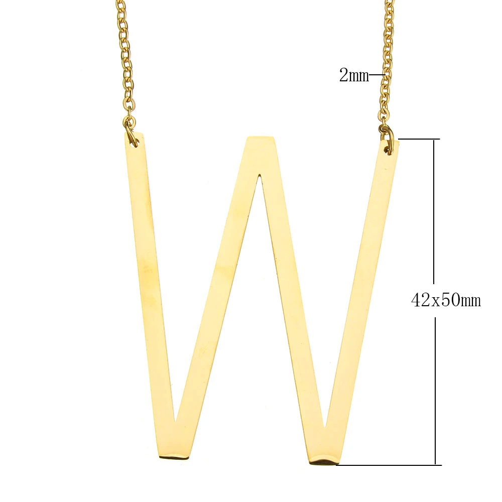 Ожерелье женское модное из нержавеющей стали с подвеской в виде букв| |