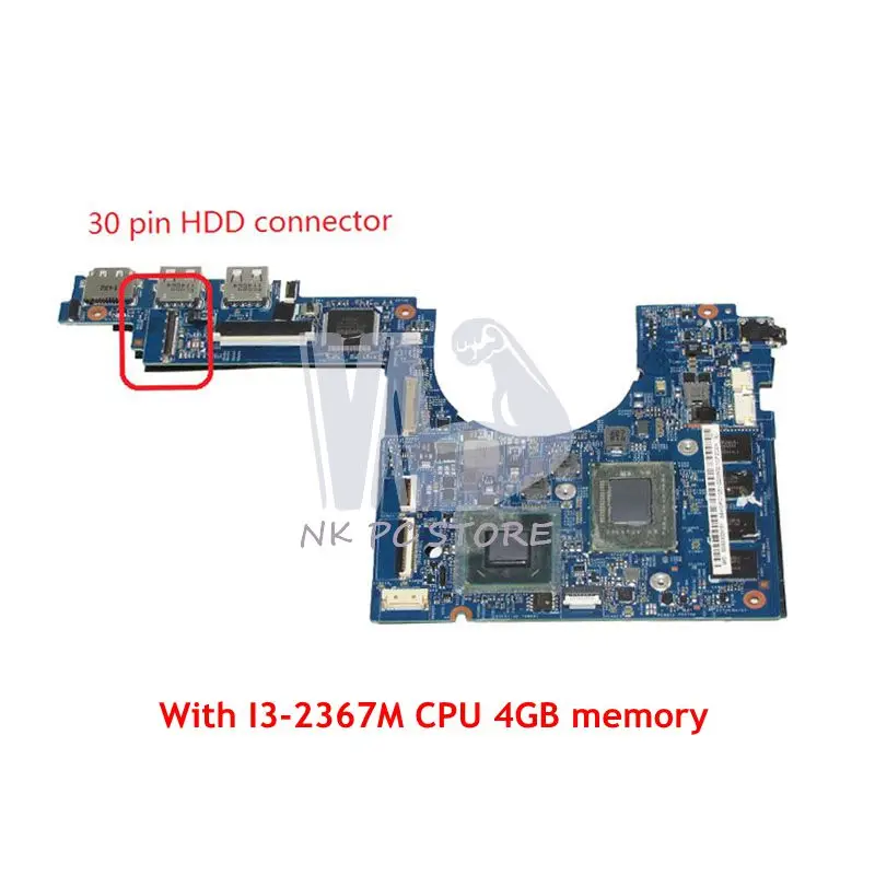 Материнская плата NOKOTION для ноутбука Acer aspire S3 951 системная UM67 SR0CV I3 2367M CPU 4 Гб ОЗУ