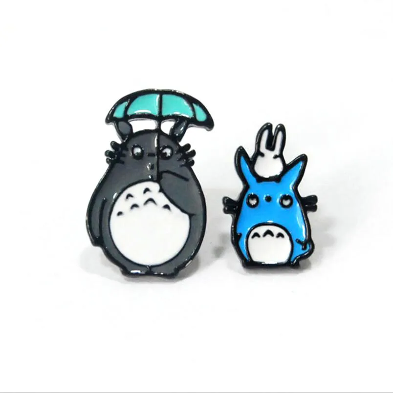 W4921 Dongamnli кошки Harajuku женские серьги ювелирные изделия милые двухсторонние животные пирсинг серьги-гвоздики серьги Brincos Bijoux - Окраска металла: earring