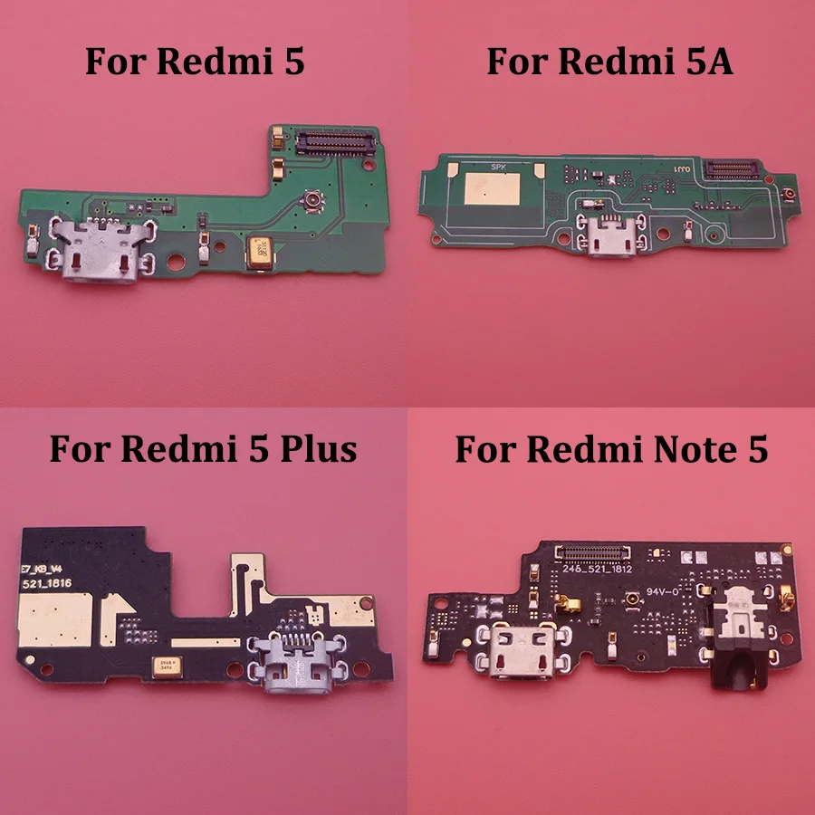 Для Redmi 5 5A Plus PCB USB разъем плата для порта док станция зарядки гибкий кабель Xiaomi Note