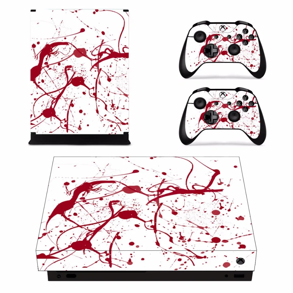 Нестандартная конструкция крови кожи Стикеры наклейка для Microsoft Xbox One X slim консоли