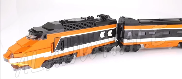 1351 шт. набор для сборки 3D моделей серии "поезд", высокоскоростной Horizon Express "сделай сам", блоки, детские игрушки, совместимые с