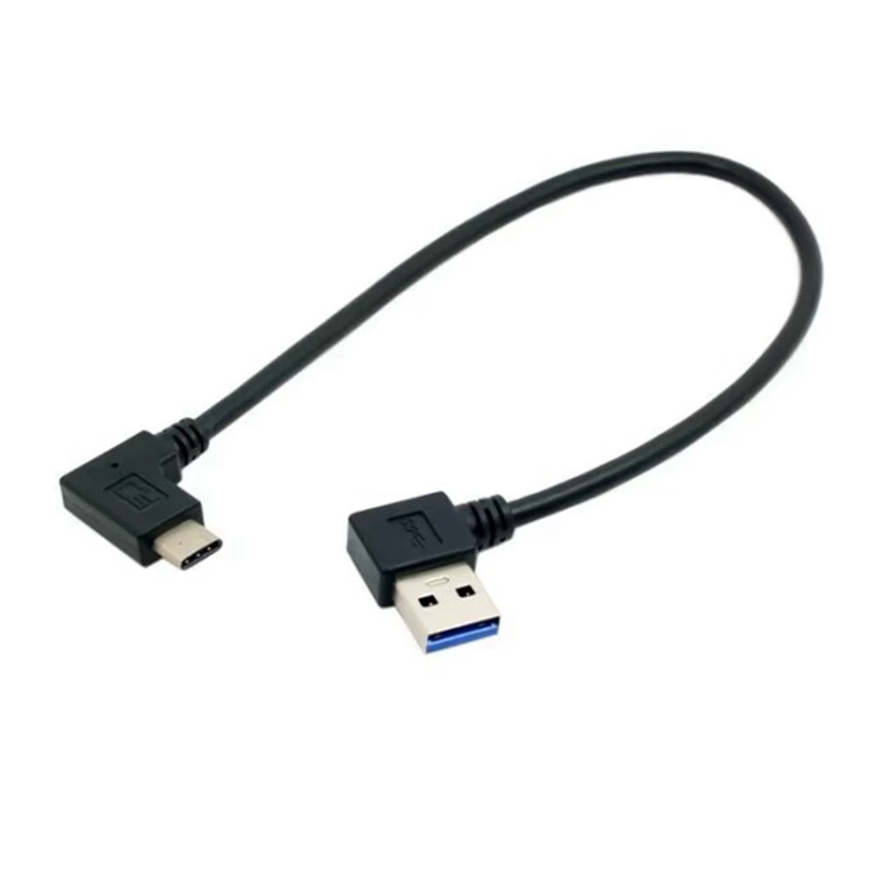 USB кабель для передачи данных двусторонний с углом поворота 3 1 градусов 30 см|angle usb