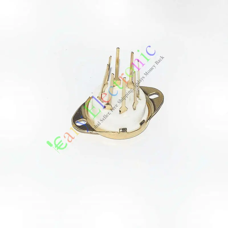 Опт и розница 8 шт золотой 8pin длинный PCB керамический гнезда вакуумных трубок