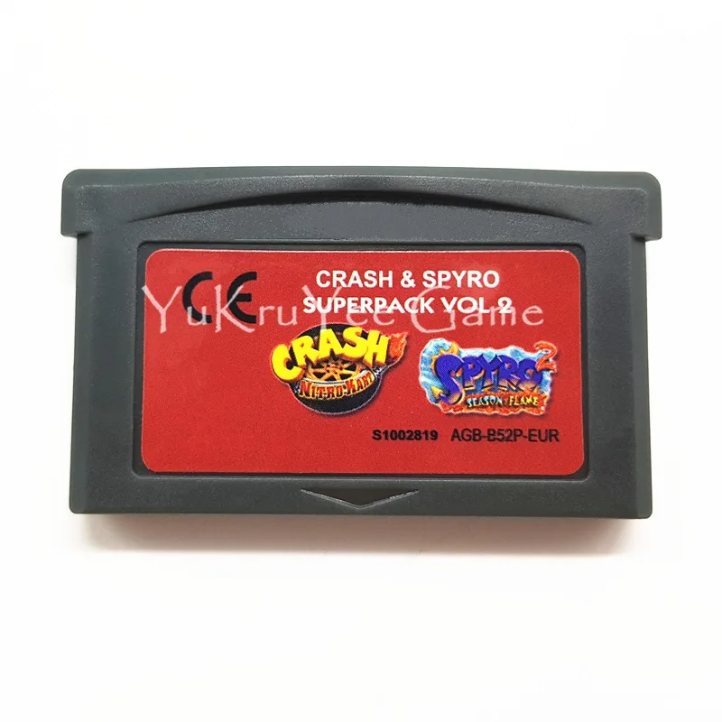 Crash Spyro Volume 2 Краш серии видеоигры карты памяти картриджа для 32 бит консоли аксессуары - Цвет: Crash Spyro Volume 2