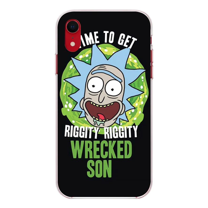 OUTMIX Rick And Morty забавные уникальные Чехлы Чехол Coque для iPhone 8 plus XS max XR 7 6 6s 5 5S SE