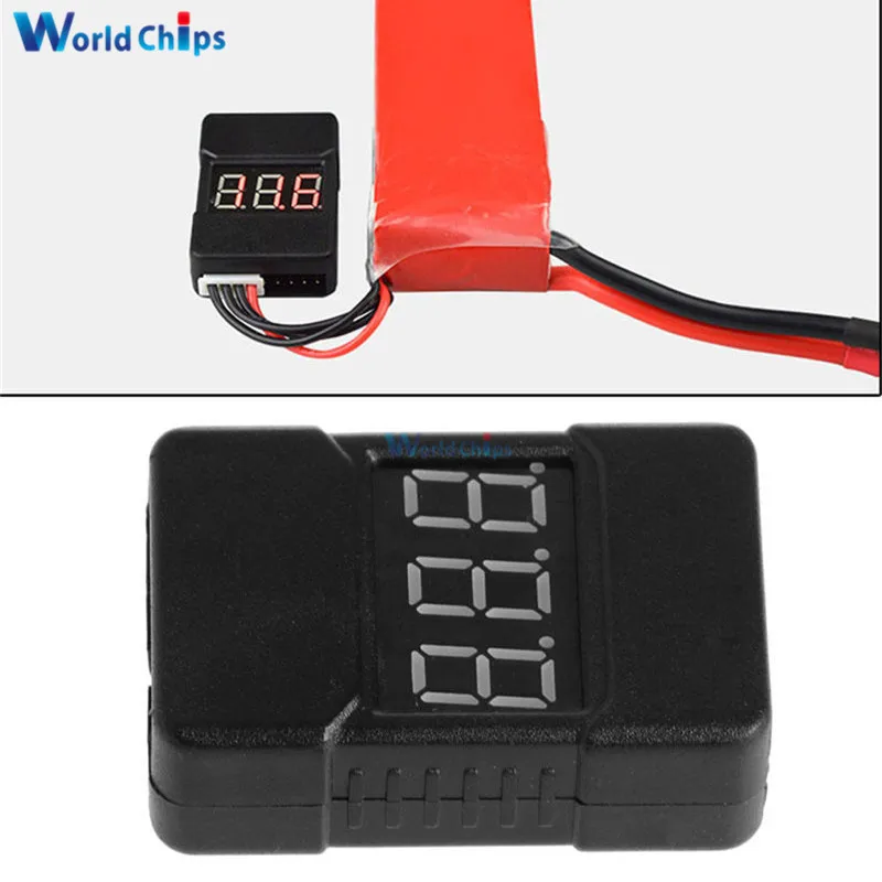 BX100 1-8S Lipo литий-ионная батарея тестер напряжения монитор низкого напряжения Звуковой сигнал с двумя динамиками