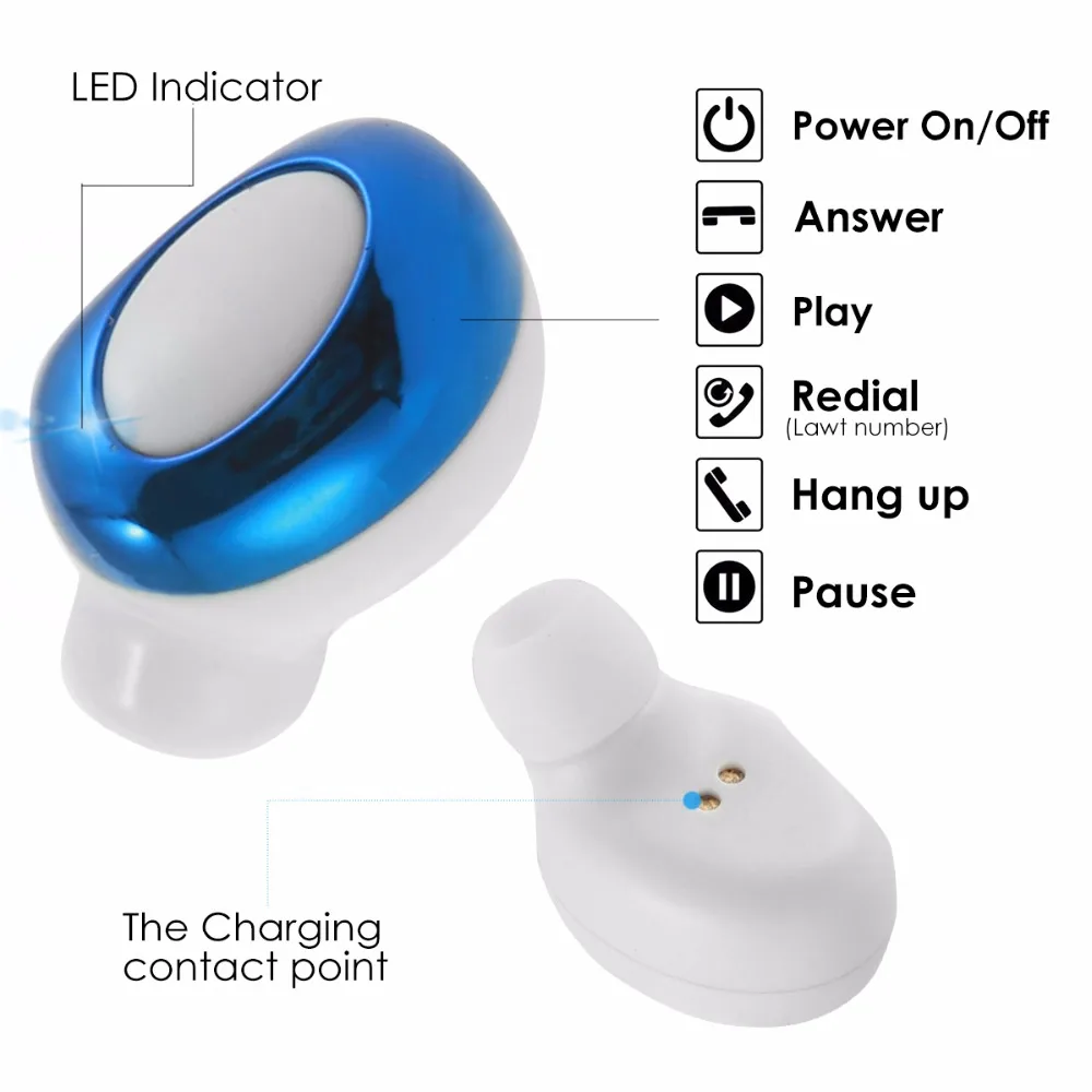 SOONHUA Портативный беспроводной Bluetooth наушники гарнитура CVC 6 0 шум отмены с