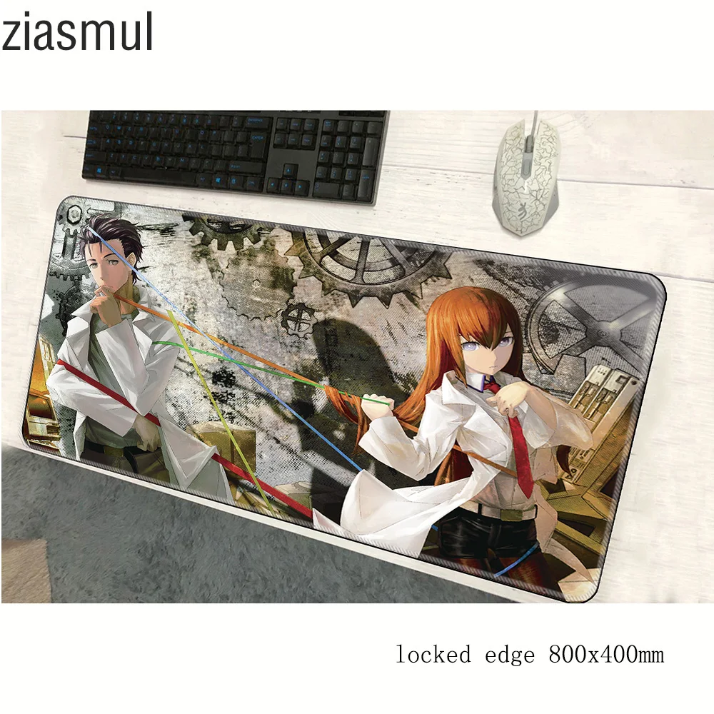 Steins Гейт padmouse 800x400x3 мм игровой коврик для мыши профессиональный геймер