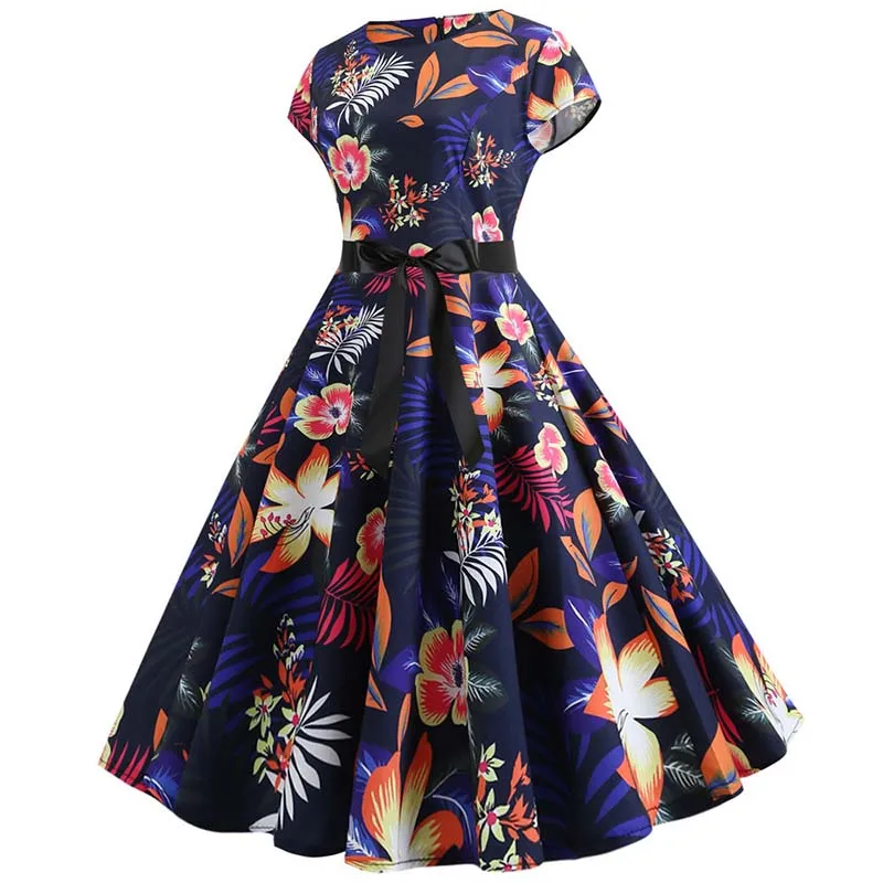 Женское летнее платье с принтом нот 50s 60s Robe Ретро свободное повседневное винтажное платье без рукавов для вечеринок Vestidos размера плюс