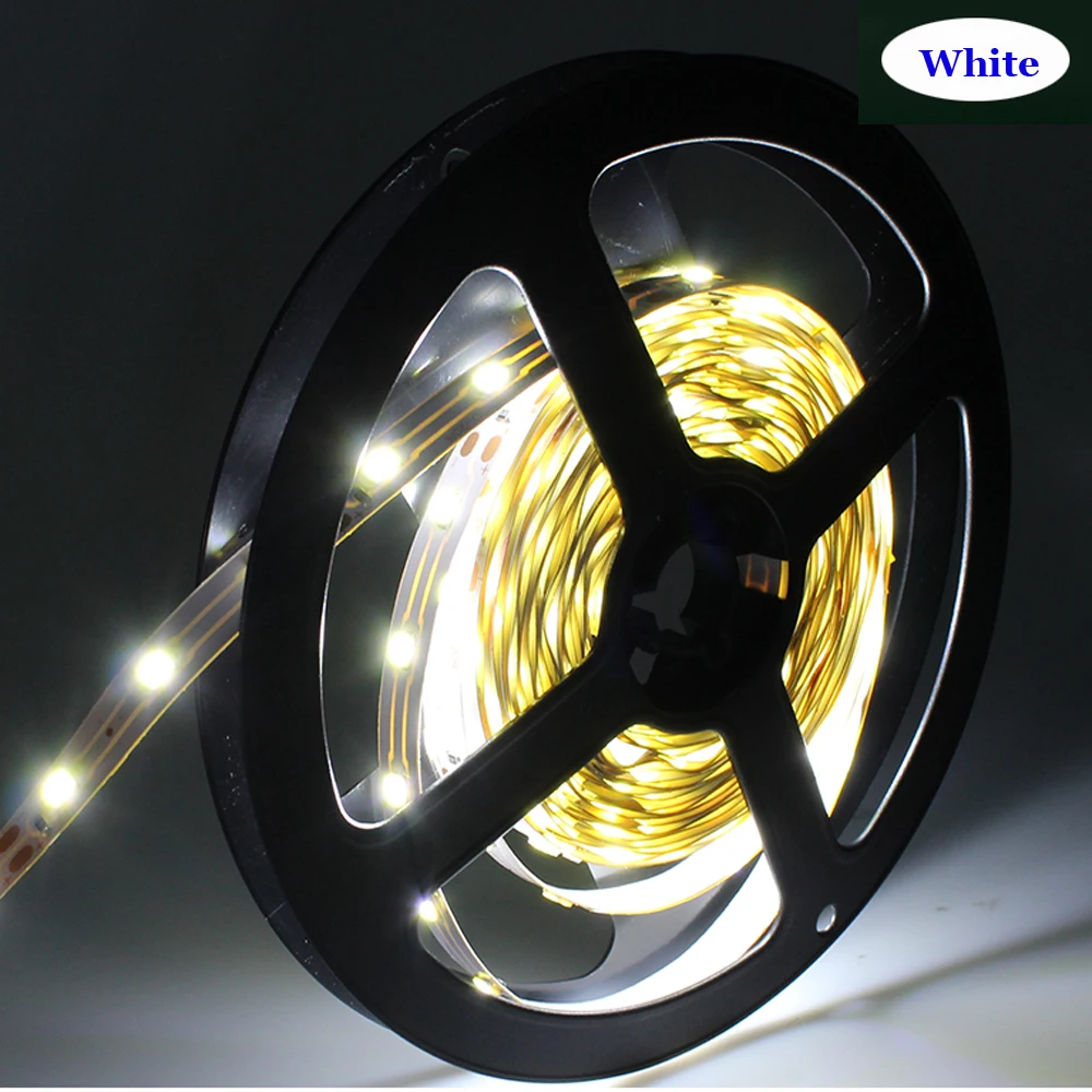 2835 SMD полоса света DC12V 5 м 300 Светодиодная гибкая лента освещения 3528