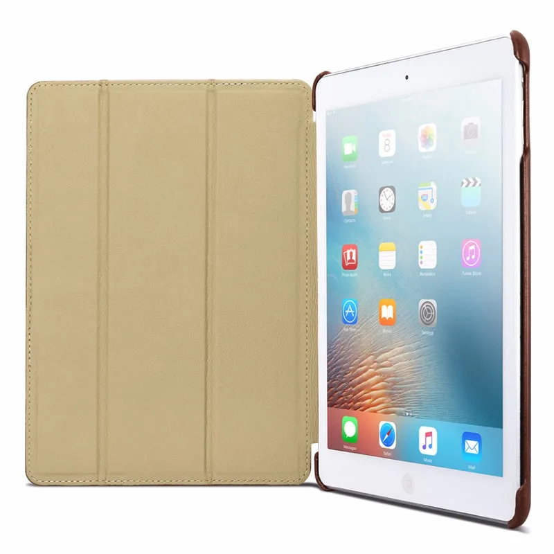 ICarer чехол из натуральной кожи для iPad 9,7 дюймов() с подставкой/функцией сна/пробуждения кожаный чехол для iPad 9,7 дюймов