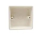 Универсальная белая розетка для настенного выключателя и пластикового корпуса, 86 х86 мм
