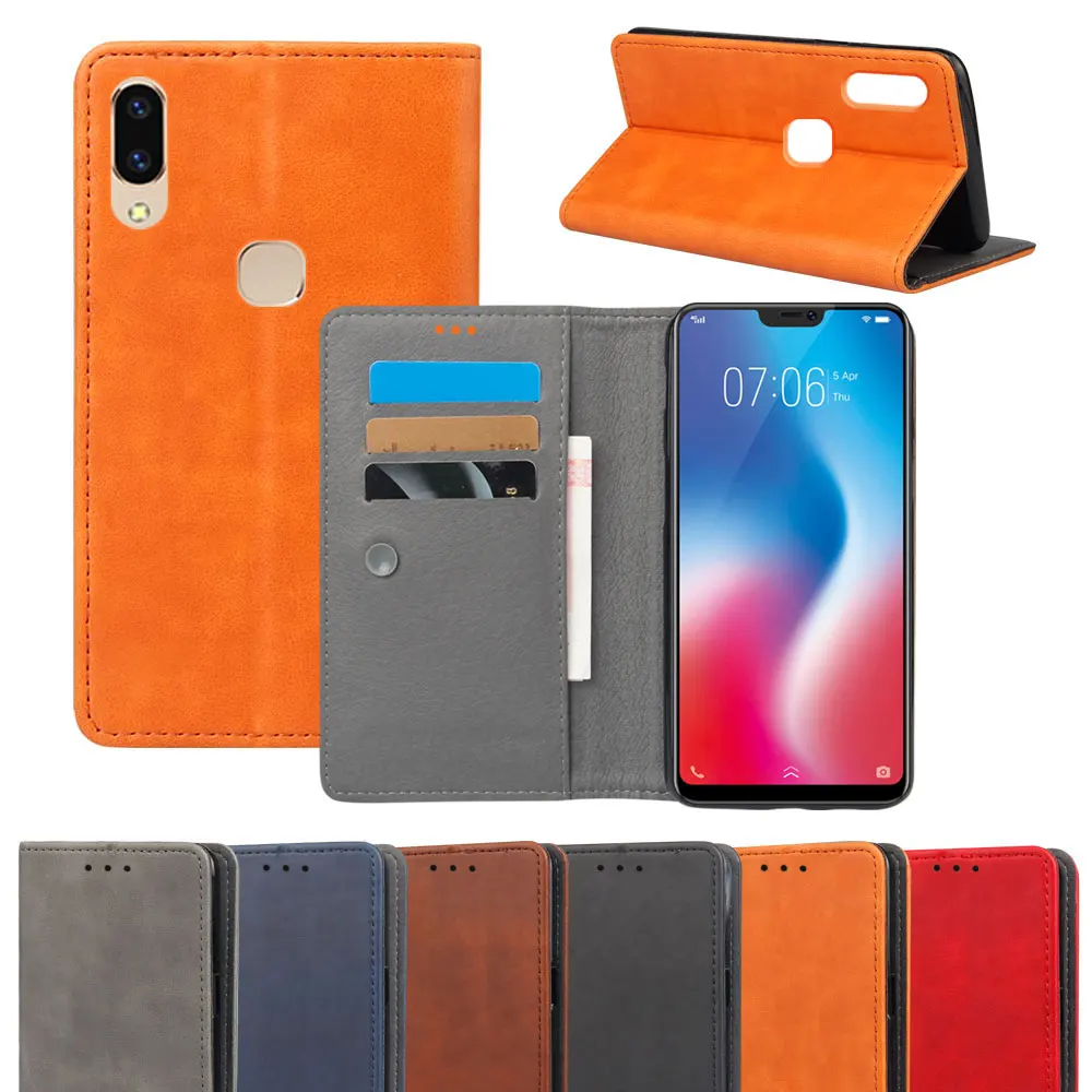SUBIN New Mobile phone Case for VIVO V9 6.3&quot PU Leather Stand Wallet Flip Phone Accessories Card back Cover vivo V9Youth | Мобильные