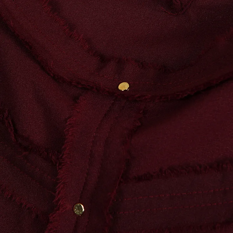 Бесплатная доставка Женская приталенная рубашка с грубой вышивкой и длинным