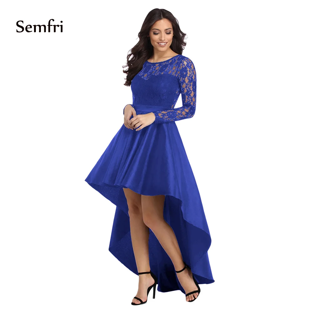 Semfri Для женщин сексуальные кружева платье В лоскутном стиле Длинное Элегантное