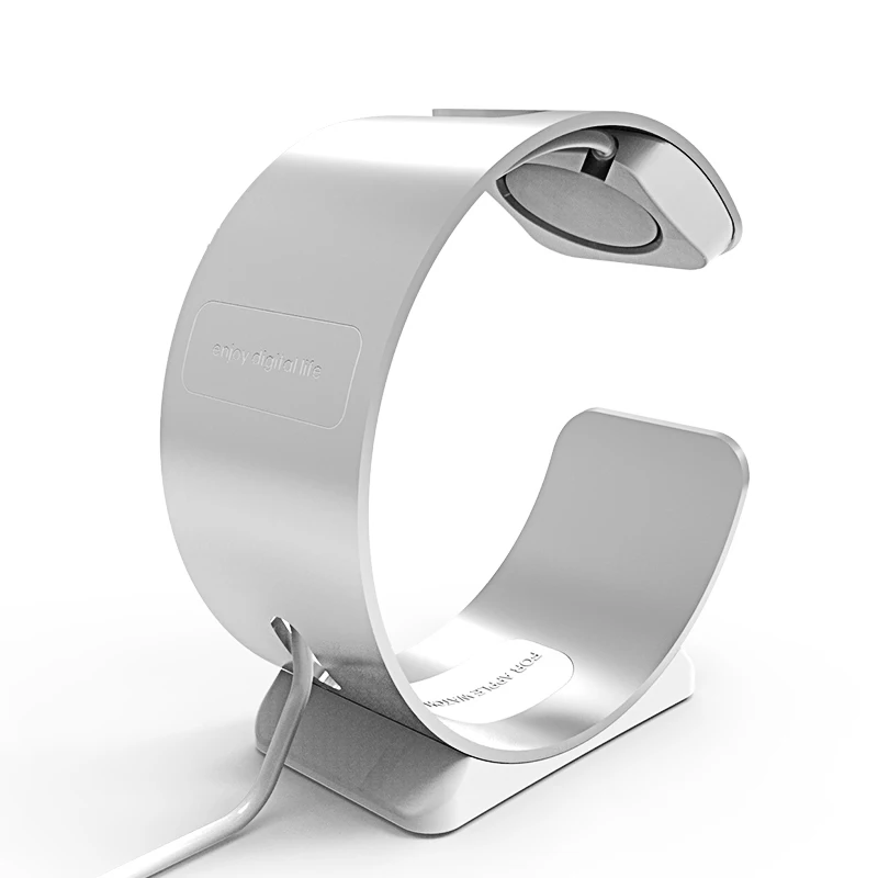 Подставка-держатель для Apple Watch 4/2/1 ТПУ + алюминий 42 мм 38 подставка apple watch