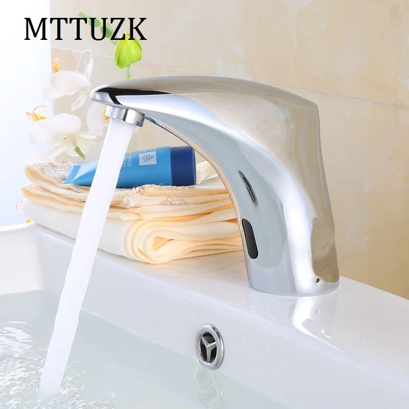 Автоматический сенсорный смеситель для ванной комнаты MTTUZK экономичный