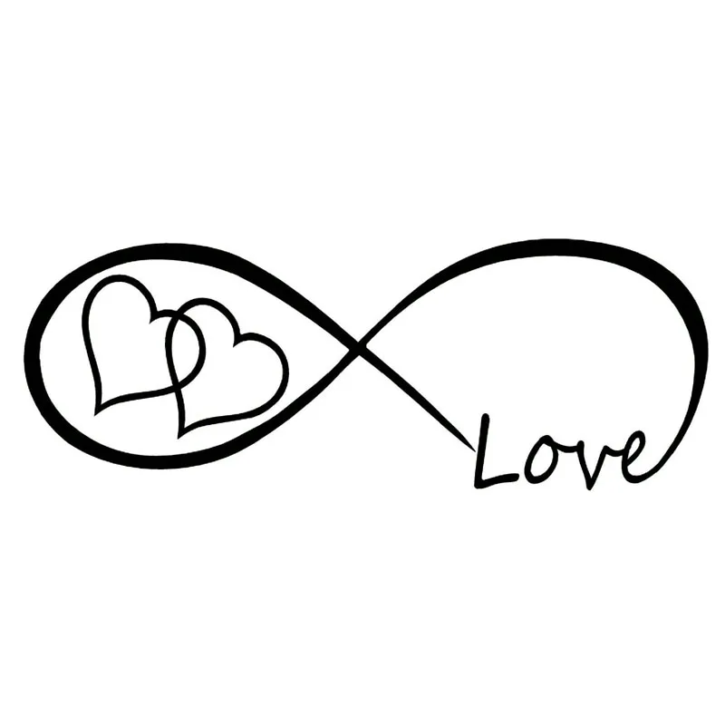 X см любовь сердце значок знака бесконечности символ виниловый декорированный