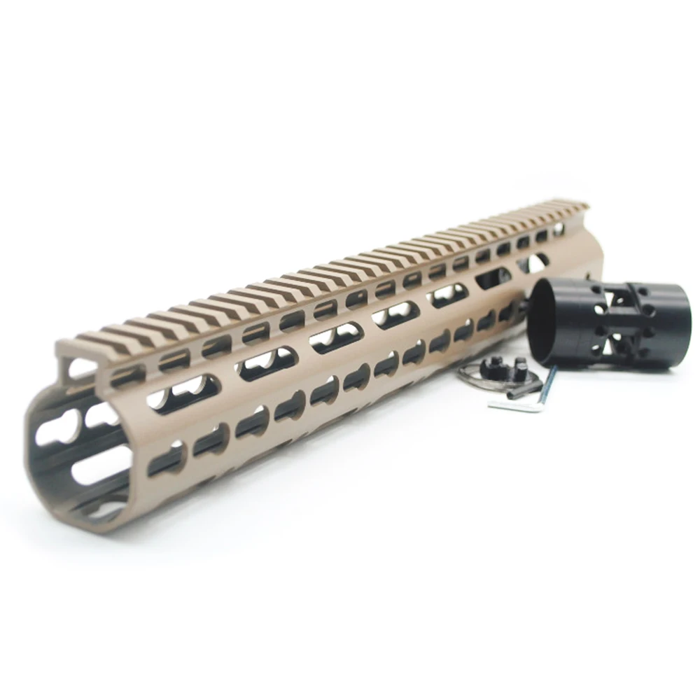 AR15 одна штука поплавок рельсовая Монтажная система Handguard кронштейн со съемными рельсами баррель гайка Пикатинни раздел