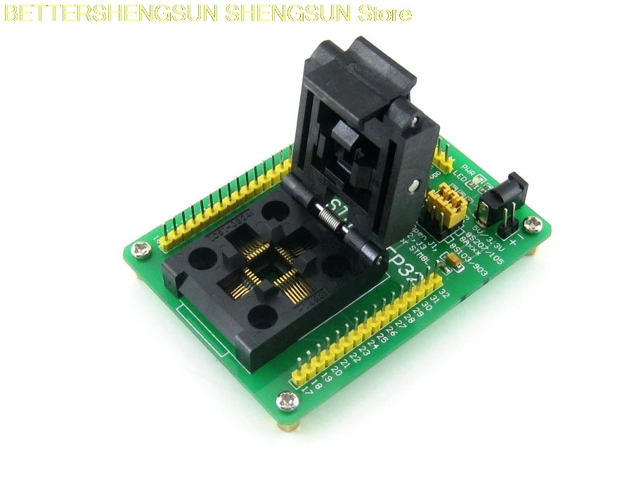 Тестовое сиденье горелки STM8 для программирования STM8S103K STM8L STM8A QFP32|Датчик ABS| |