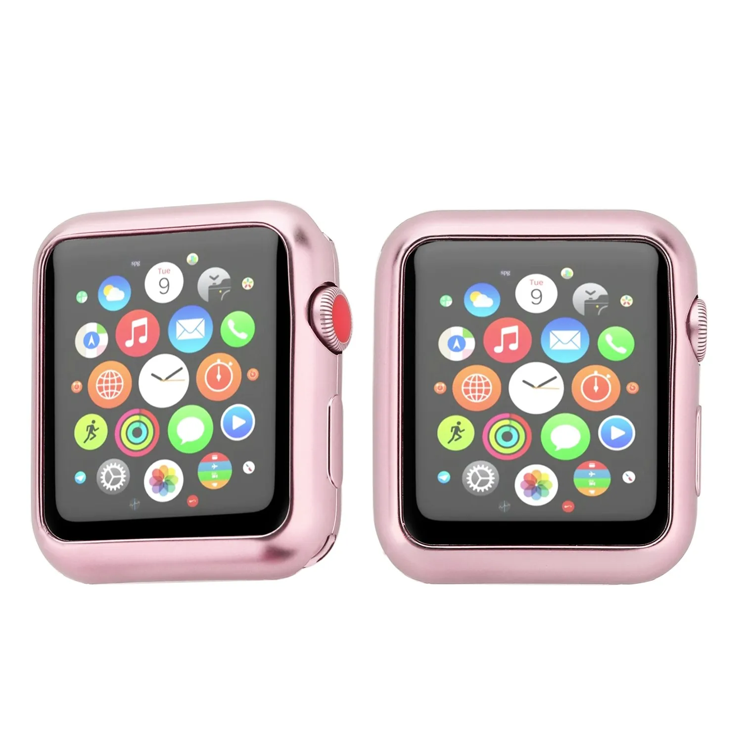 KLFS серии 1/3 Мягкий силиконовый чехол для Apple Watch 38 мм 42 модный покрытый ТПУ