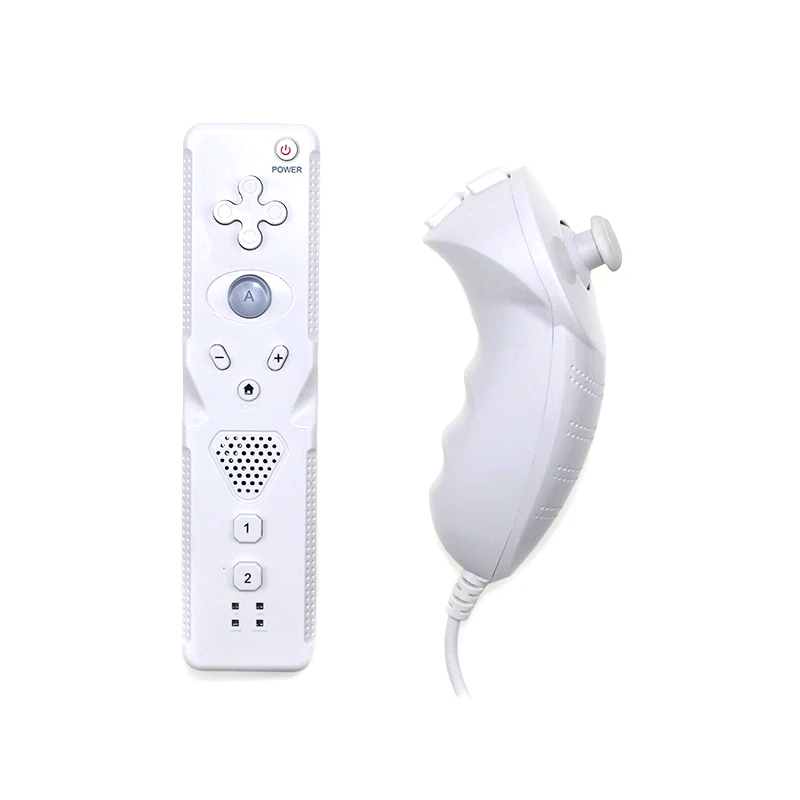 White Для контроллера wii без пульта ДУ Motion Plus с Nunchuck для kingd wii Gamepad беспроводной джойстик - Цвет: White