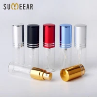 100pcslot 5ml portable empty cosmetic case travel spray bottle perfume for gift sample mini bottle parfum makeup containrs