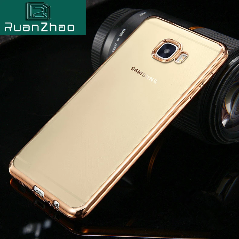 Ультратонкий Золотой чехол для samsung galaxy A3 A5 A7 2017 2016 J3 J530 J5 J7 Prime S6 S7 Edge S8 Plus мягкий из