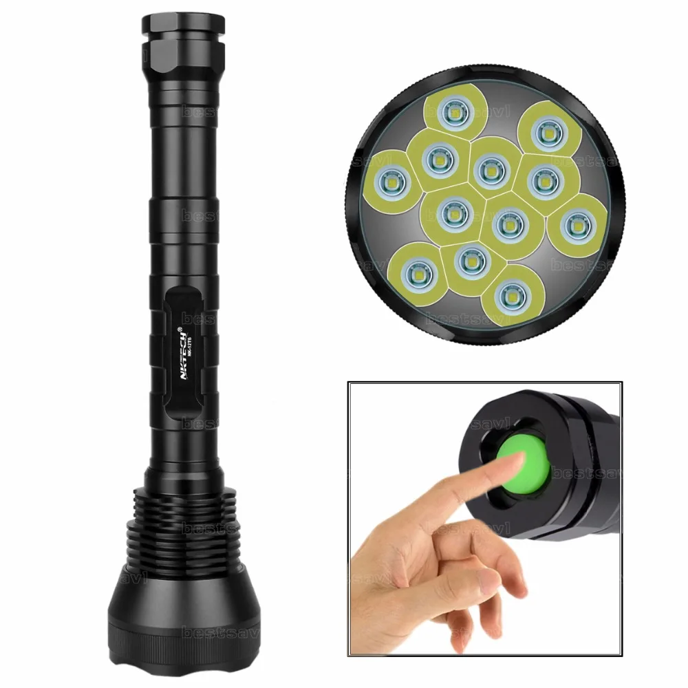 NKTECH NK-12T6 12x лампы XML T6 LED13800LM13800 люмен 5 режимов фонарик факел с расширенной трубы