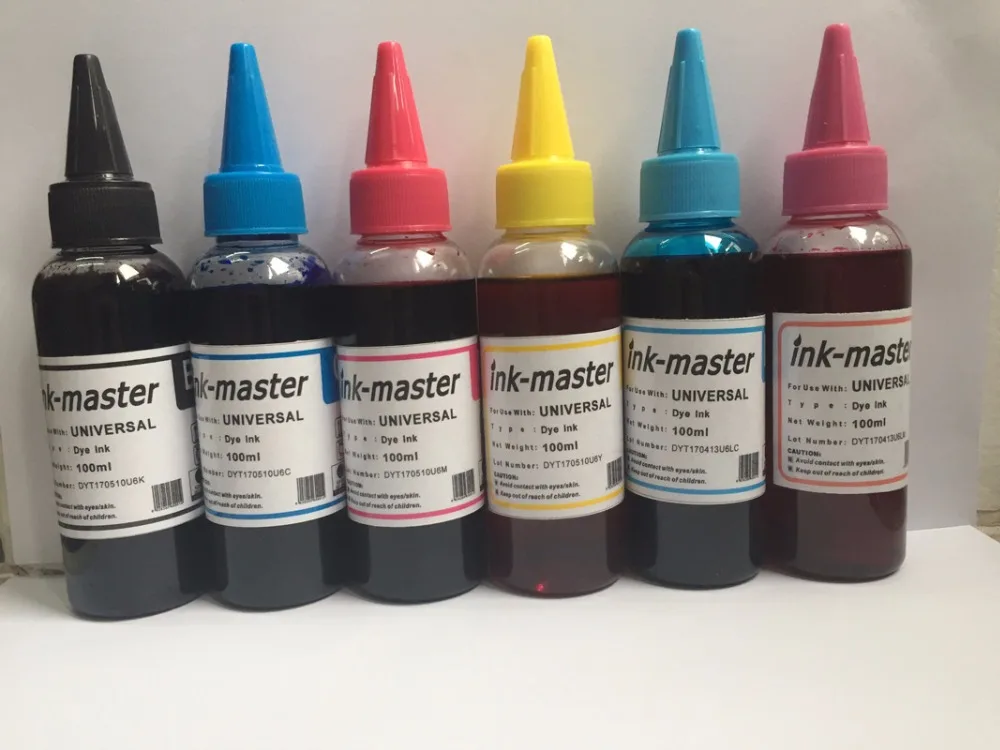 

Чернильные чернила для Epson Stylus Photo R200 R220 R300 R320 R340 RX500 RX600 RX620Universal Ink T0481-T0486